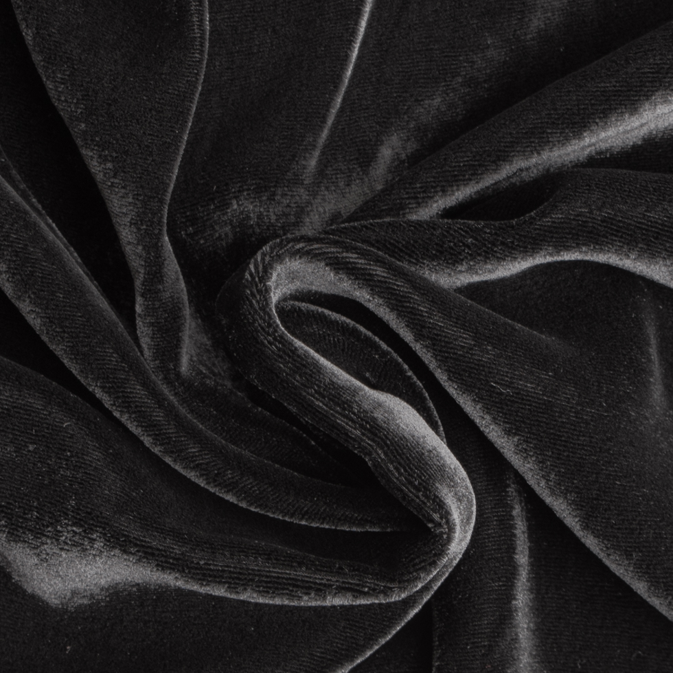 Soft Rayon-Silk Velvet – Black – Cicero Collection Soft Rayon-Silk Velvet – Black – Cicero Collection