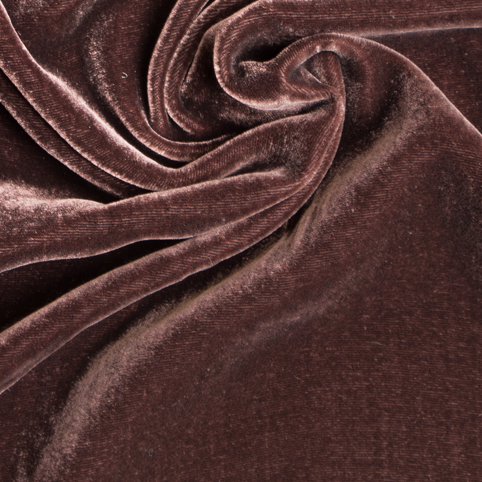 Soft Rayon-Silk Velvet – Fudge – Cicero Collection Soft Rayon-Silk Velvet – Fudge – Cicero Collection