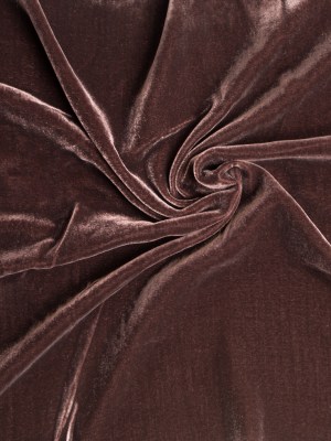 Soft Rayon-Silk Velvet – Fudge – Cicero Collection Soft Rayon-Silk Velvet – Fudge – Cicero Collection