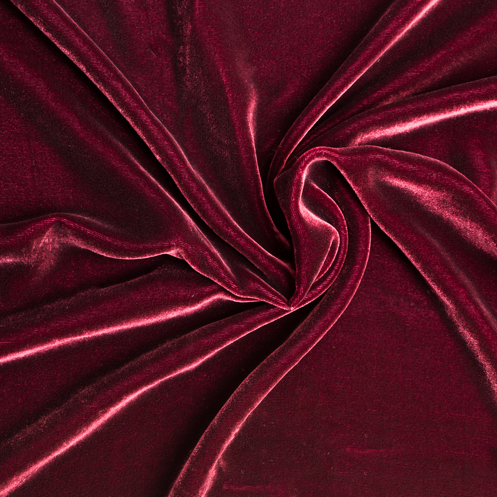 Soft Rayon-Silk Velvet – Sultan Red – Cicero Collection Soft Rayon-Silk Velvet – Sultan Red – Cicero Collection