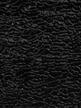 Faux Persian Lamb Fur – Black Faux Persian Lamb Fur – Black