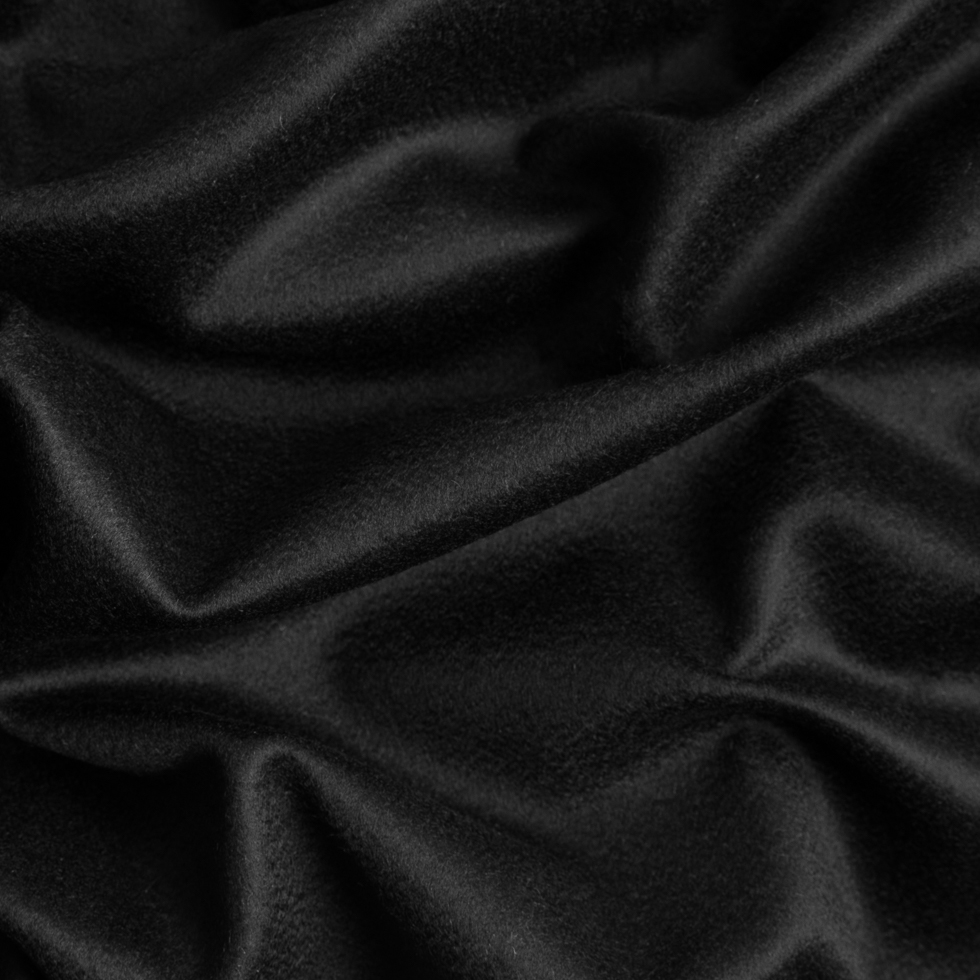 100% Cashmere Suiting Fabric – Black – Made in Italy 100% Cashmere Suiting Fabric – Black – Made in Italy