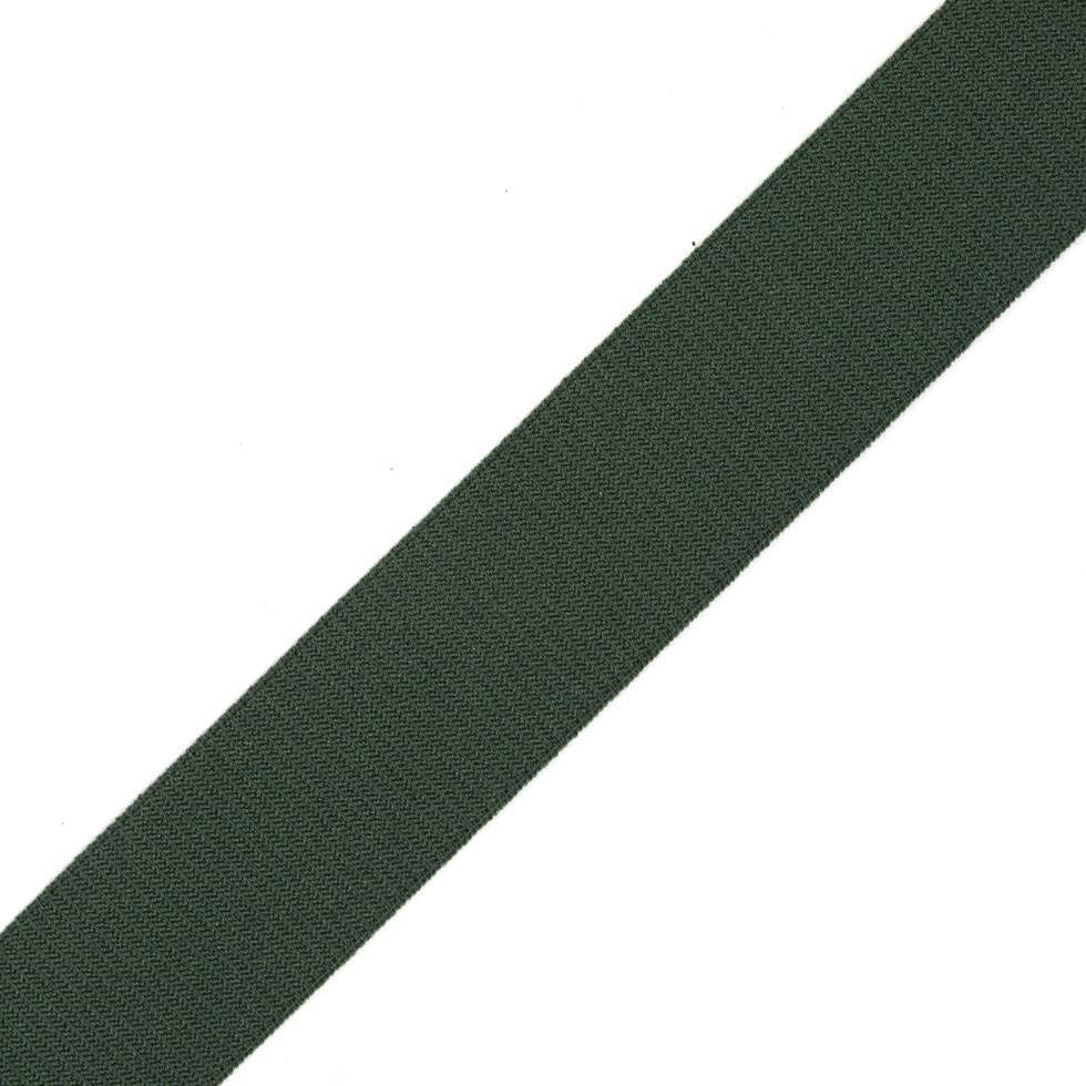 Green Stretch Grosgrain Ribbon - 1"