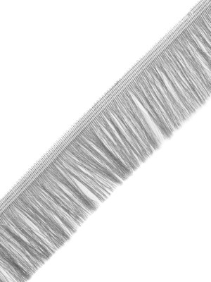 Silver Metallic Polyester Fringe Trim – 2.25″ Silver Metallic Polyester Fringe Trim – 2.25″