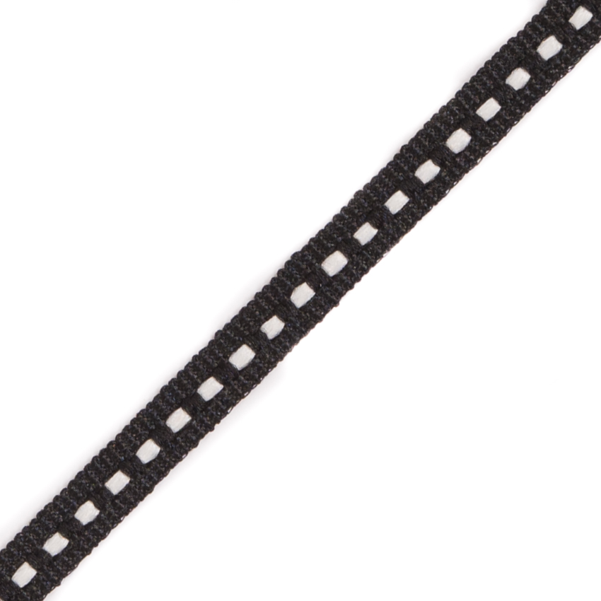 Black and White Grosgrain Trim - 0.1875"
