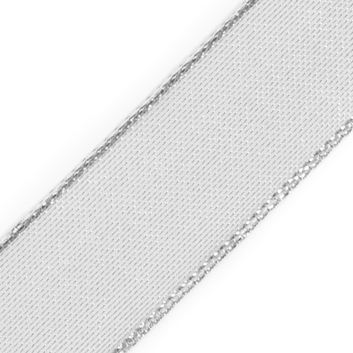 Silver Wire-Edge Ribbon - 1.5"