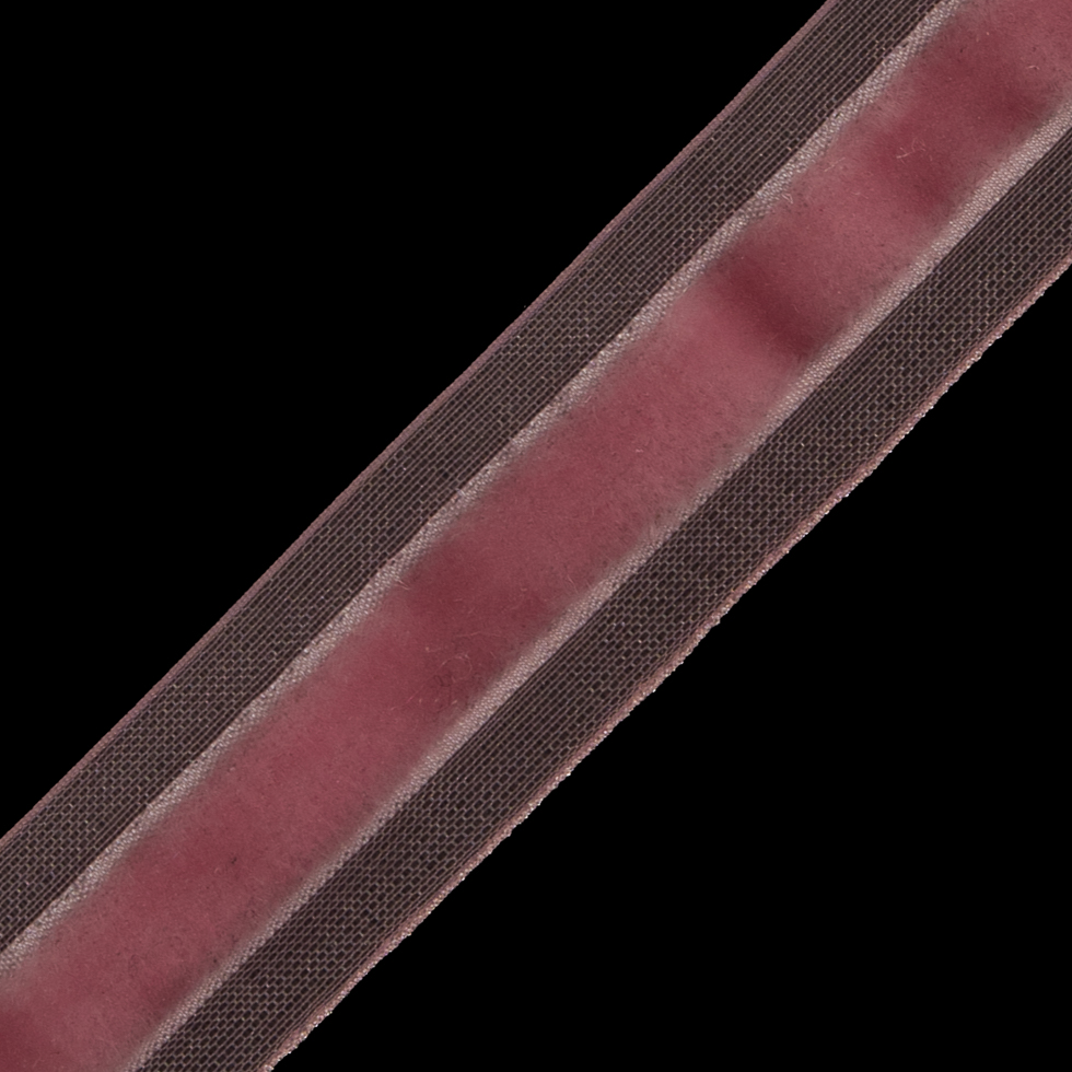 Pink Velvet and Sheer Ribbon - 0.625"