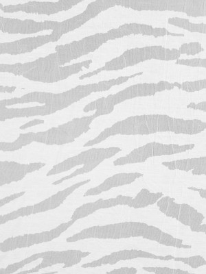 White Polyester Zebra Burnout White Polyester Zebra Burnout