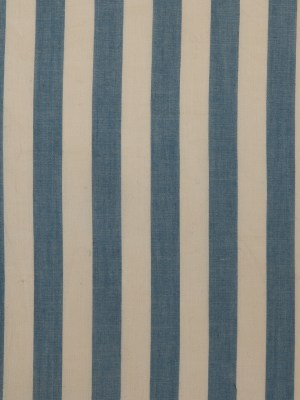 Denim/Beige Striped Cotton Voile Denim/Beige Striped Cotton Voile