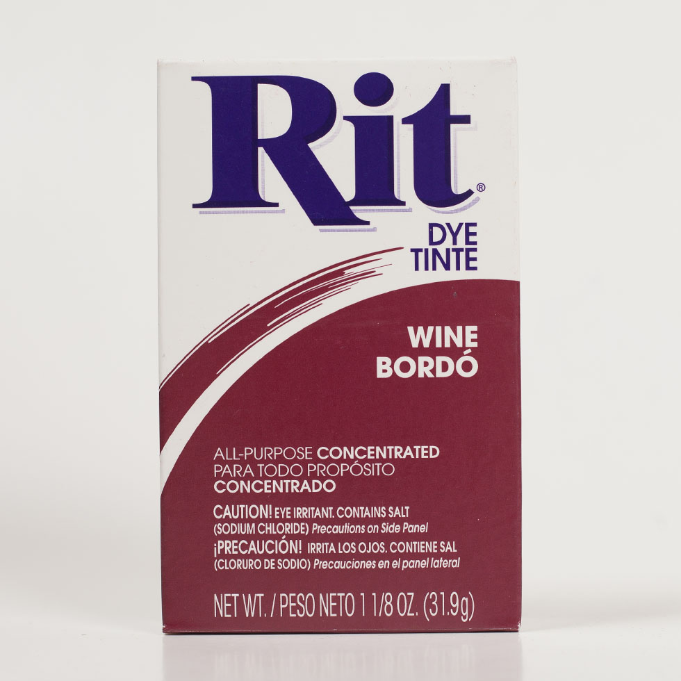 Rit All-Purpose Box Fabric Dye – Wine – 1 1/8oz Rit All-Purpose Box Fabric Dye – Wine – 1 1/8oz