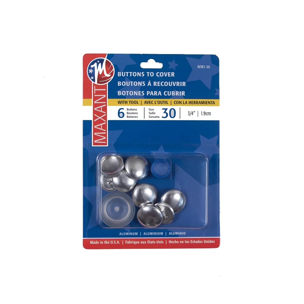 Maxant Button Cover Kit Size 30 – 6ct Maxant Button Cover Kit Size 30 – 6ct