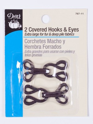 Dritz Brown Covered Hook & Eyes – 2 Ct Dritz Brown Covered Hook & Eyes – 2 Ct