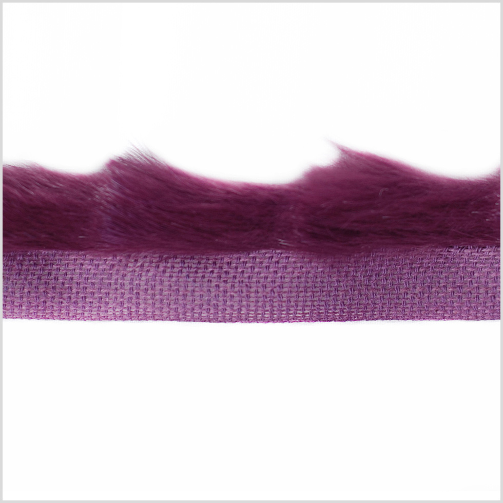 Plum Rabbit Fur Trim Plum Rabbit Fur Trim