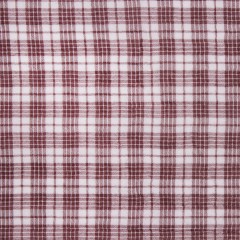 Famous NYC Designer Burgundy 100% Cotton Sheer Plaid Crepe Famous NYC Designer Burgundy 100% Cotton Sheer Plaid Crepe