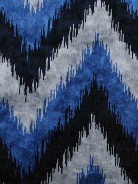Blue Ikat Velvet Blue Ikat Velvet