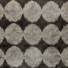 Oyster Gray Geometric Ikat Velvet Oyster Gray Geometric Ikat Velvet