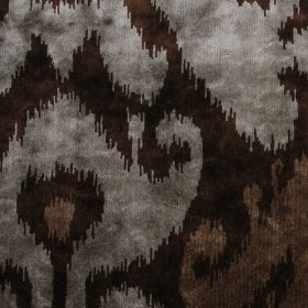 Brown Ikat Velvet Brown Ikat Velvet