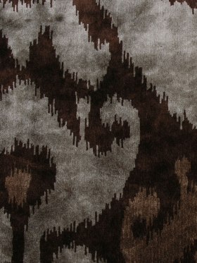Brown Ikat Velvet Brown Ikat Velvet