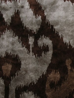 Brown Ikat Velvet Brown Ikat Velvet
