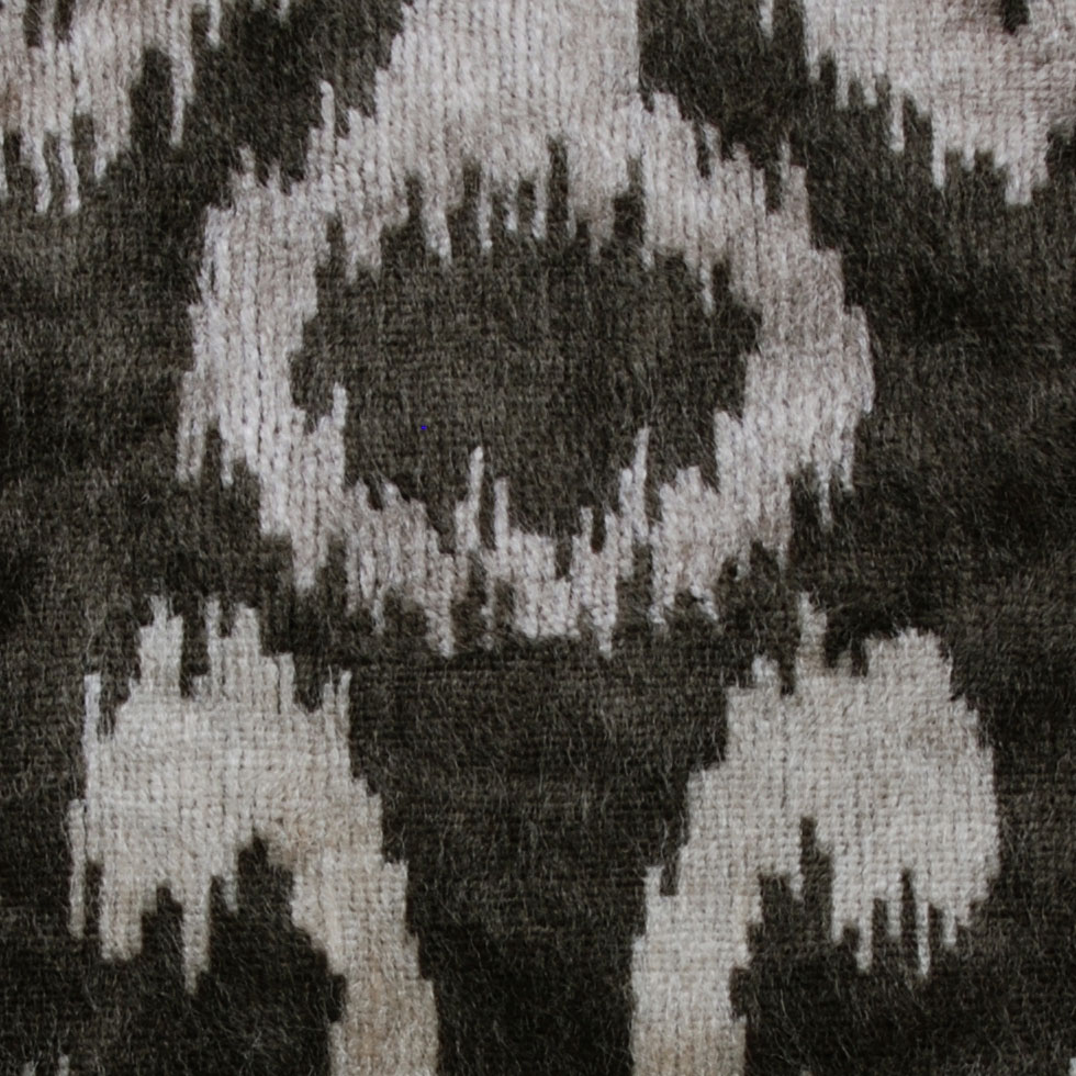 Gray Ikat Velvet Gray Ikat Velvet