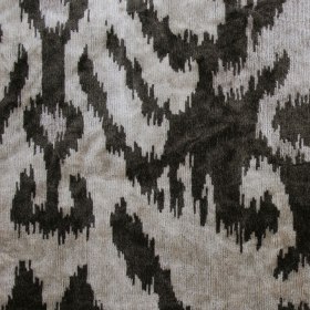 Gray Ikat Velvet Gray Ikat Velvet