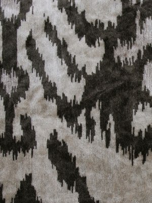 Gray Ikat Velvet Gray Ikat Velvet