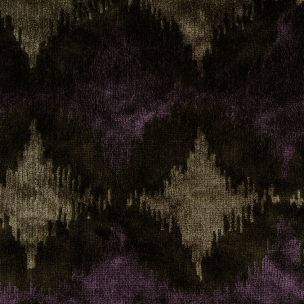 Purple Ikat Velvet Purple Ikat Velvet