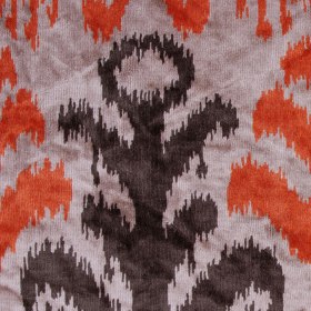 Orange Ikat Velvet Orange Ikat Velvet