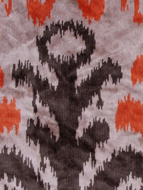 Orange Ikat Velvet Orange Ikat Velvet
