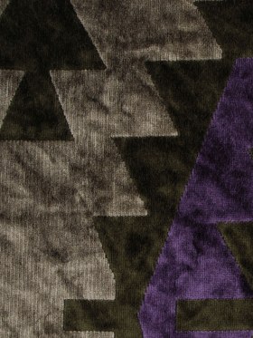 Purple Geometric Velvet Purple Geometric Velvet