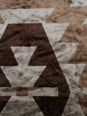 Brown Geometric Velvet Brown Geometric Velvet