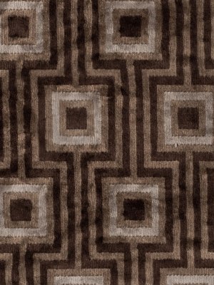 Brown Geometric Velvet Brown Geometric Velvet