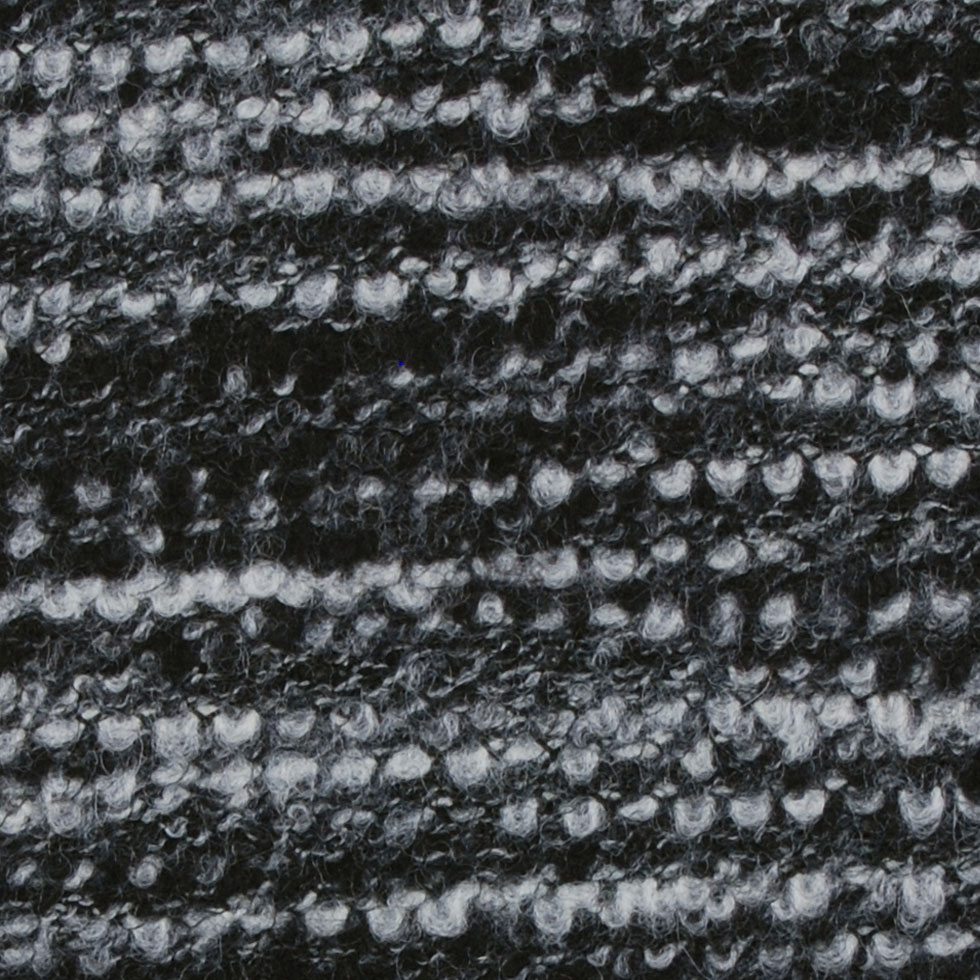 Sumptuous Black/Gray Italian Wool