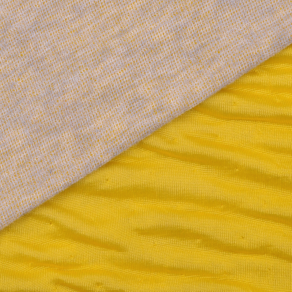 Italian Bright Yellow Double-Faced Contemporary Jersey Italian Bright Yellow Double-Faced Contemporary Jersey