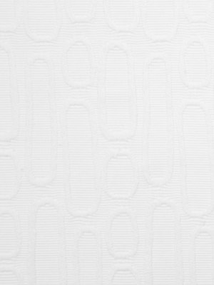 Italian White Geometric Modern Rayon Blend Italian White Geometric Modern Rayon Blend