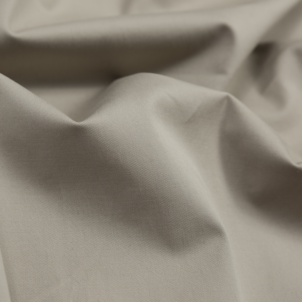 Italian Tan Stretch Cotton Twill Shirting