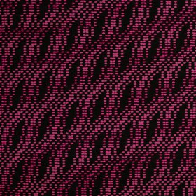 Italian Black/Fuchsia Geometric Cotton-Blend Tweed Italian Black/Fuchsia Geometric Cotton-Blend Tweed