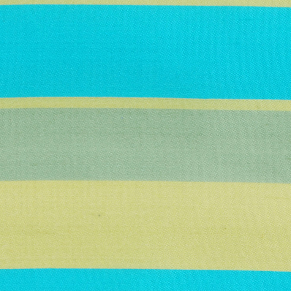 Green and Aqua Striped Shantung/Dupioni Green and Aqua Striped Shantung/Dupioni