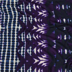 Navy, Purple, and Turtledove Geometric Polyester Jersey Navy, Purple, and Turtledove Geometric Polyester Jersey