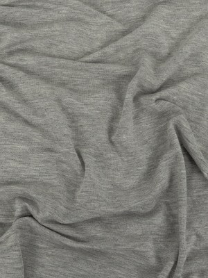 Heathered Drizzle Gray Rayon Jersey Heathered Drizzle Gray Rayon Jersey