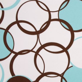 Aqua-Teal Geometric Cotton Twill Print Aqua-Teal Geometric Cotton Twill Print