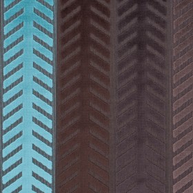 Brown and Aqua Geometric Cut Velvet Brown and Aqua Geometric Cut Velvet