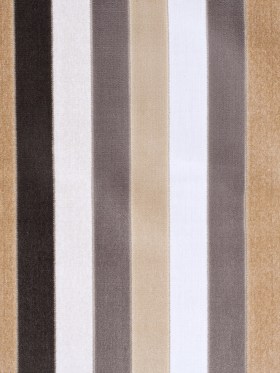 Beige and Gray Striped Velvet Beige and Gray Striped Velvet