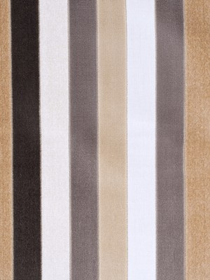 Beige and Gray Striped Velvet Beige and Gray Striped Velvet