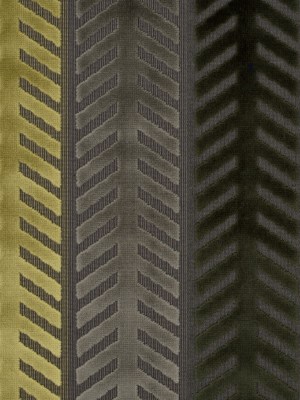 Brown and Green Geometric Cut Velvet Brown and Green Geometric Cut Velvet