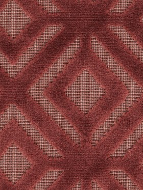 Rust Geometric Cut Velvet Rust Geometric Cut Velvet