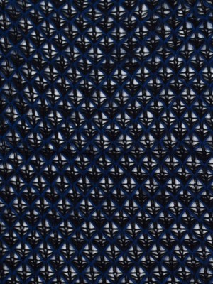 Lacey Diamonds Acrylic Knit – Black and Royal Blue Lacey Diamonds Acrylic Knit – Black and Royal Blue