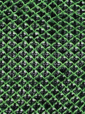 Lacey Diamonds Acrylic Knit – Black and Neon Green Lacey Diamonds Acrylic Knit – Black and Neon Green