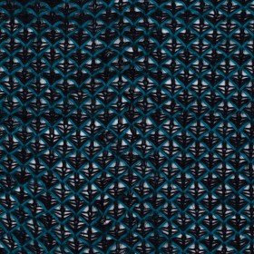 Lacey Diamonds Acrylic Knit – Black and Teal Lacey Diamonds Acrylic Knit – Black and Teal