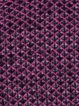Lacey Diamonds Acrylic Knit – Black and Hot Pink Lacey Diamonds Acrylic Knit – Black and Hot Pink